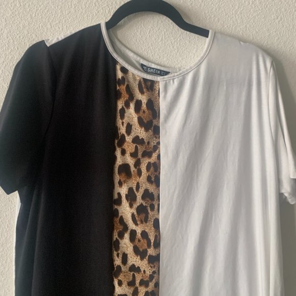 Animal Print T-shirt Dress - Picture 2 of 2